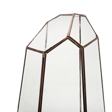 Irreguläre Mini Glas Terrarium Geometrisches Glas Sukkulente Pflanzen Pflanzgefäß Deko - 16 x 16 x 25cm - 4