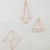 Umbra Prisma Geometrische Wanddekoration – Deko zum Aufhängen an Wand und Decke oder als Tischdekoration Verwendbar, Set mit 6 Prisma Hälften, Metall / Kupfer - 4