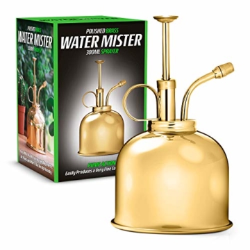 CKB LTD Water Mister 300 ml Vintage Style Premium Classic Indoor Sprühflasche Dekorativer Pflanznebel mit Pumpe Bewässerung Kürbis für Luftpflanzen, Orchideen und mehr - 1